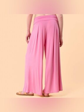 Blogilates Women's Homebody Foldover Wide Leg Pants